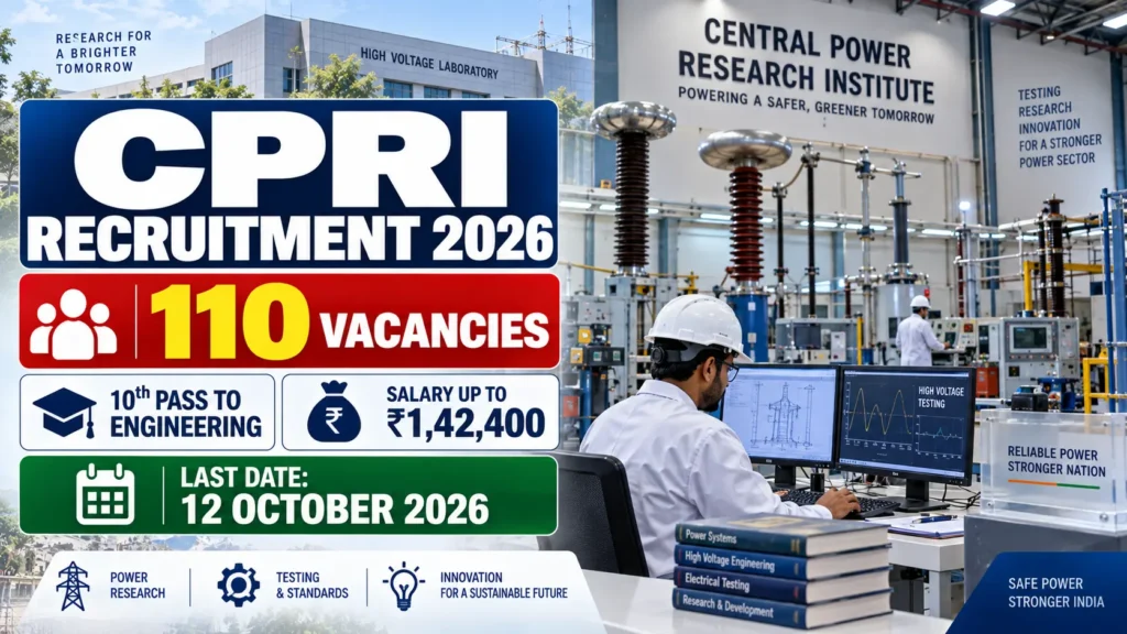 CPRI Recruitment 2026