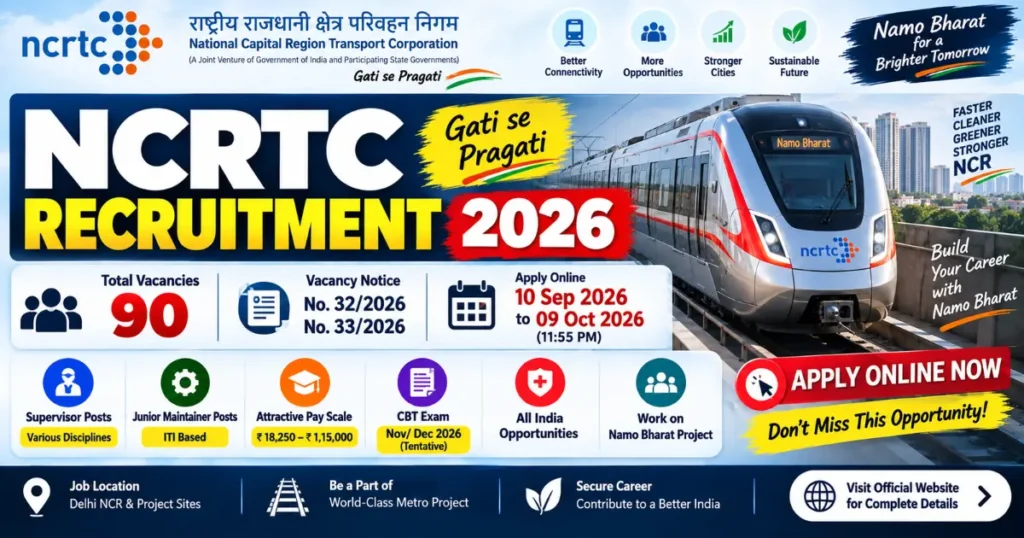 NCRTC Recruitment 2026